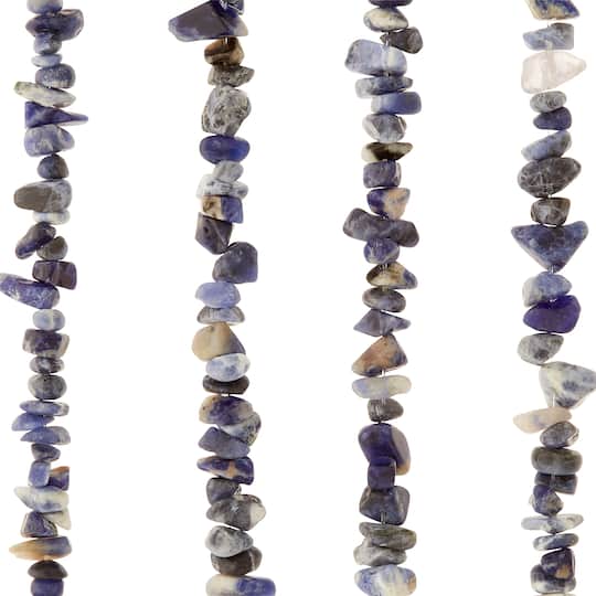 12 Packs: 4 ct. (48 total) Sodalite Chip Beads by Bead Landing®